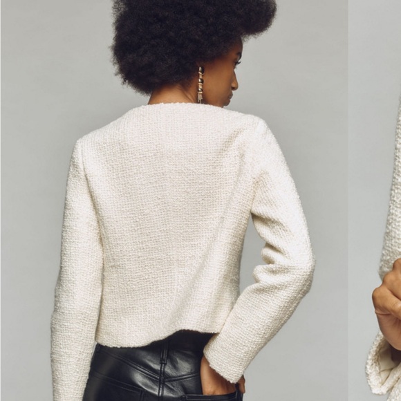 Anthropologie Avec Les Filles NWT Bow Tie Tweed Coquette Balletcore - Picture 3 of 12